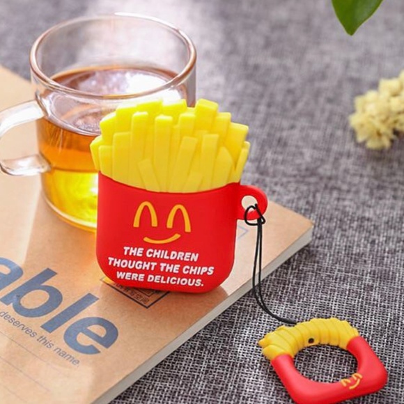 Generic Accessories - Cartoon French Fries Apple Airpods Case Cover